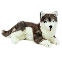 Large Siberian Husky Dog Plush Toy with Internal Pocket (64cm)