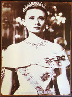 Audrey Hepburn Roman Holiday Tin Sign (35cm x 26cm)