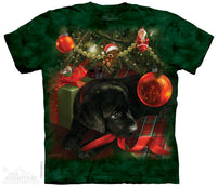 Black Lab Christmas Childrens T-Shirt