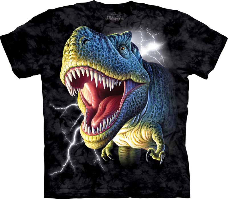 Lightning Rex Adults Dinosaur T-Shirt