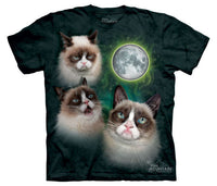 Three Grumpy Moon Adults T-Shirt