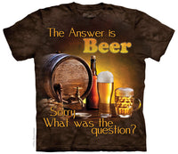 Beer is The Answer Adults T-Shirt
