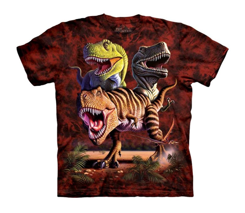 Rex Collage Childrens Dinosaur T-Shirt