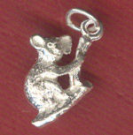 Koala on Branch Silver Charm