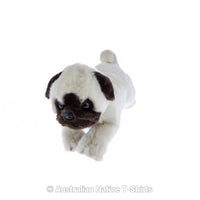 Pug Dog Puppy Soft Plush Toy in Laying Pose (26cm)