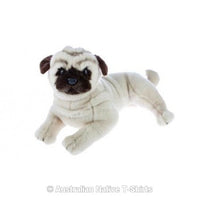 Pug Dog Soft Plush Toy in Laying Pose (44cm)