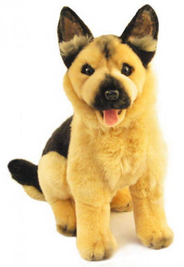 Small Sitting German Shepherd Dog Soft Plush Toy (28cm)