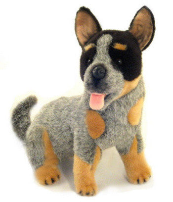 Bocchetta Plush Red Heeler Stuffed Toy Red Staffordshire Plush Dog