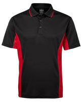 Australian & Aboriginal Flag Distressed Style Sports Polo - Plain Front