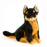 Black Dingo Soft Plush Toy (Sitting, 18cm)