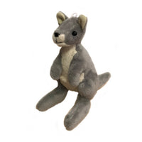 Grey Kangaroo Mini Plush Toy (13cm)