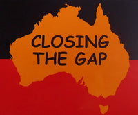 Aboriginal Flag Closing The Gap Sticker