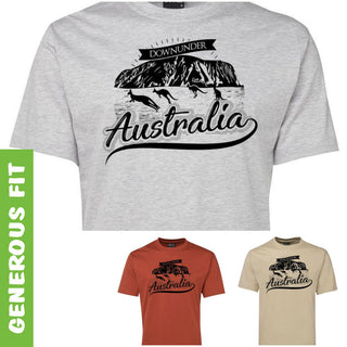 Australia Downunder Uluru Adults T-Shirt (Various Colours)