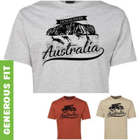 Australia Downunder Uluru Adults T-Shirt (Various Colours)