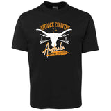 Australia Outback Country Adults T-Shirt (Black)
