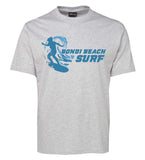 Bondi Beach Surf Adults T-Shirt (Snow Marle)