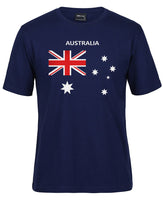 Australian Flag T-Shirt (Jnr Navy, Adults Sizes)
