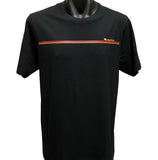 Aboriginal Australia Stripe T-Shirt (Black) - Adult Sizes