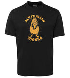 Australian Quokka Adults T-Shirt (Black)