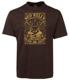 Ned Kelly Dead or Alive T-Shirt (Chocolate Brown)