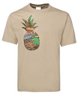 Beach Pineapple Logo T-Shirt (Bone, Shortsleeve)
