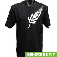 Silver Fern Adults T-Shirt (Black)