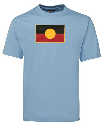 Aboriginal Flag Adults T-Shirt (Light Blue)