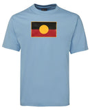 Aboriginal Flag Adults T-Shirt (Light Blue)