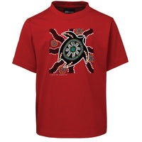 Turtle Nest Childrens T-Shirt (Dark Red)