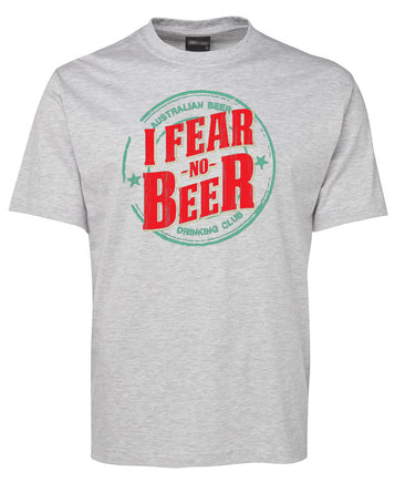 I Fear No Beer Adults T-Shirt (Snow Grey)
