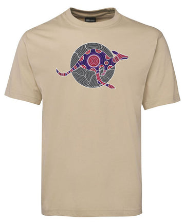 Kangaroo Spirit Adults T-Shirt by Meleisa Cox (Bone)