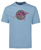 Kangaroo Spirit Adults T-Shirt by Meleisa Cox (Light Blue)