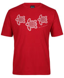 Sea Turtles Adults T-Shirt by Meleisa Cox (Dark Red)