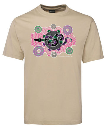 Serpent Adults T-Shirt by Meleisa Cox (Bone)