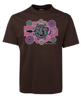 Serpent Adults T-Shirt by Meleisa Cox (Chocolate Brown)