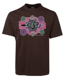 Serpent Adults T-Shirt by Meleisa Cox (Chocolate Brown)