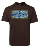 Platypus Down by the River Adults T-Shirt (Chocolate Brown)