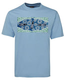 Platypus Down by the River Adults T-Shirt (Light Blue)