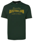 Australian Born & Bred Adults T-Shirt (Bottle Green)