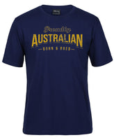Australian Born & Bred Adults T-Shirt (Jr Navy)