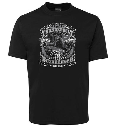 Captain Thunderbolt Australian Bushranger T-Shirt (Black)