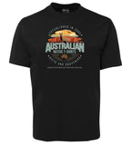 Australian Native T-Shirts Retro Logo Adults T-Shirt (Black)