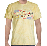 Dolphin Journey Colorblast T-Shirt by Wayne Thomas Maynard (Citrine)