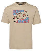 Sea Turtle Journey Adults T-Shirt by Wayne Thomas Maynard (Bone)