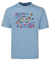 Sea Turtle Journey Adults T-Shirt by Wayne Thomas Maynard (Light Blue)