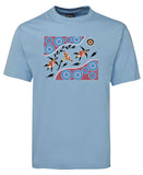 Sea Turtle Journey Adults T-Shirt by Wayne Thomas Maynard (Light Blue)