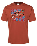 Sea Turtle Journey Adults T-Shirt by Wayne Thomas Maynard (Rust)