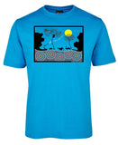 Sunset Dreaming Adults T-Shirt by Wayne Thomas Maynard (Aqua)