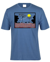 Sunset Dreaming Adults T-Shirt by Wayne Thomas Maynard (Indigo)