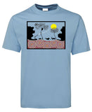 Sunset Dreaming Adults T-Shirt by Wayne Thomas Maynard (Light Blue)